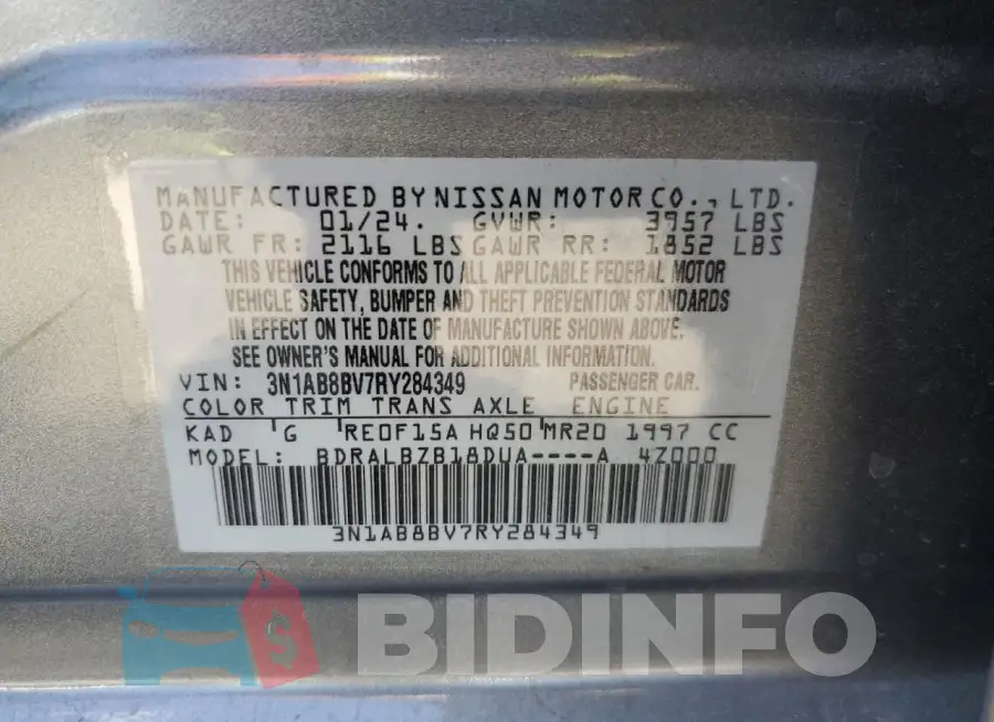 3N1AB8BV7RY284349 Photo# 12