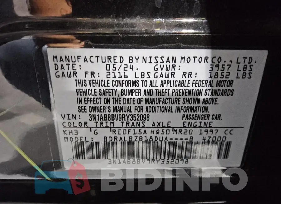 3N1AB8BV9RY352098 Photo# 12