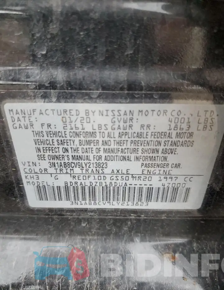 3N1AB8CV9LY213823 Photo# 13