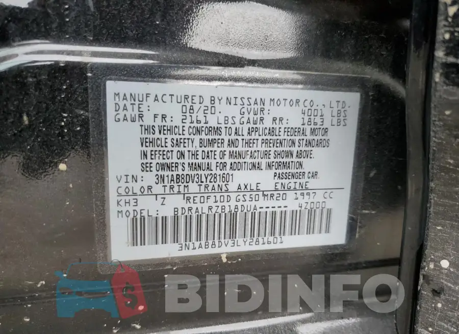 3N1AB8DV3LY281601 Photo# 12