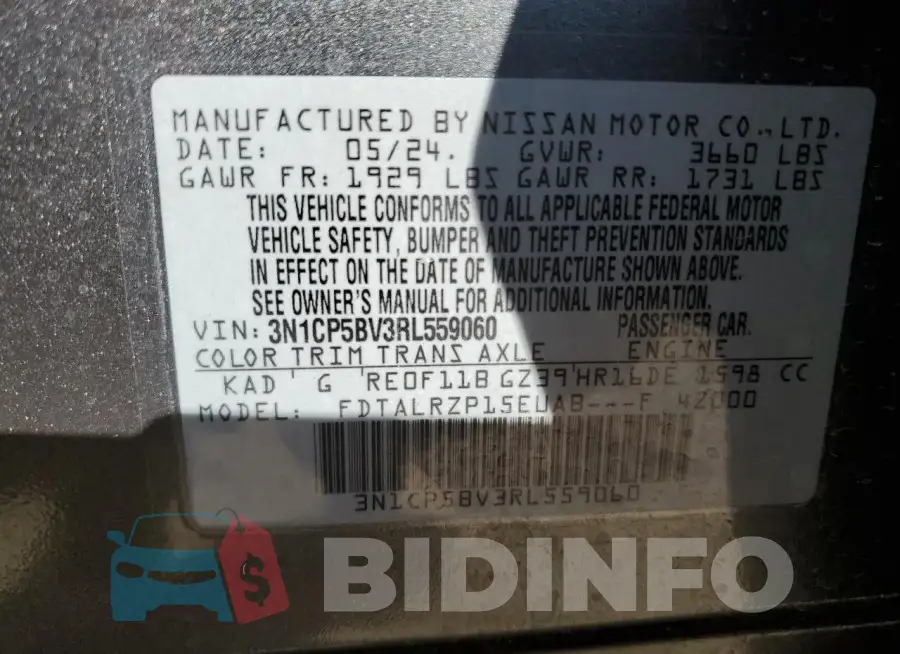 3N1CP5BV3RL559060 Photo# 13