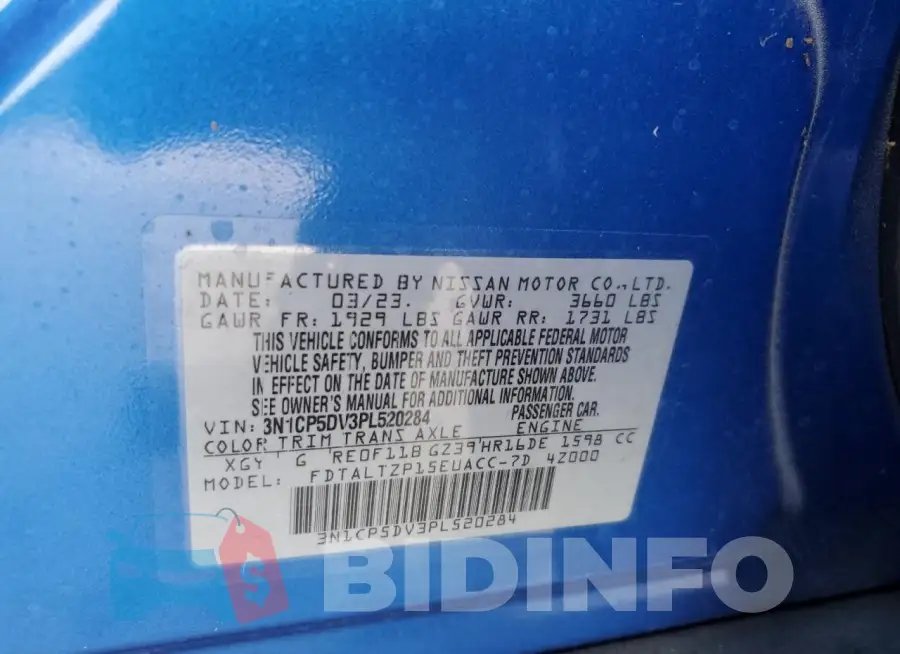3N1CP5DV3PL520284 Photo# 13