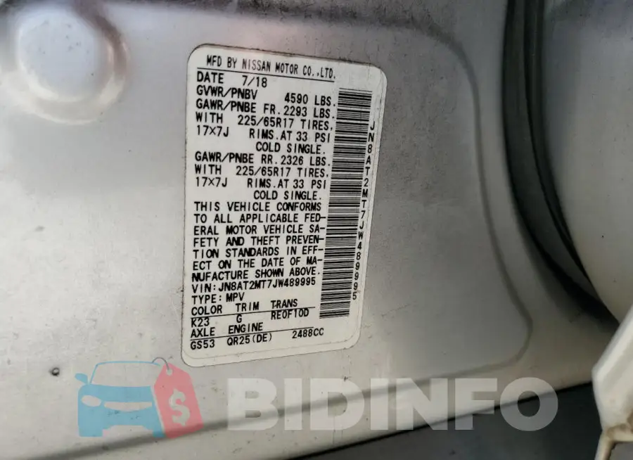 JN8AT2MT7JW489995 Photo# 13