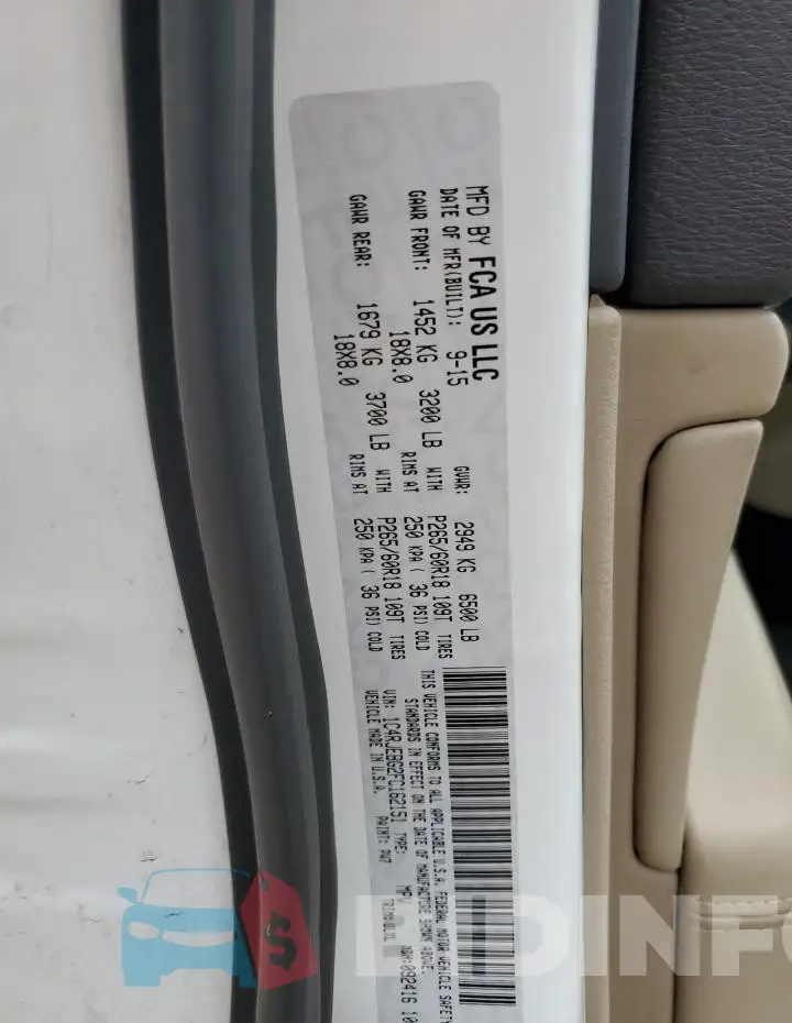 1C4RJEBG2FC162151 Photo# 13