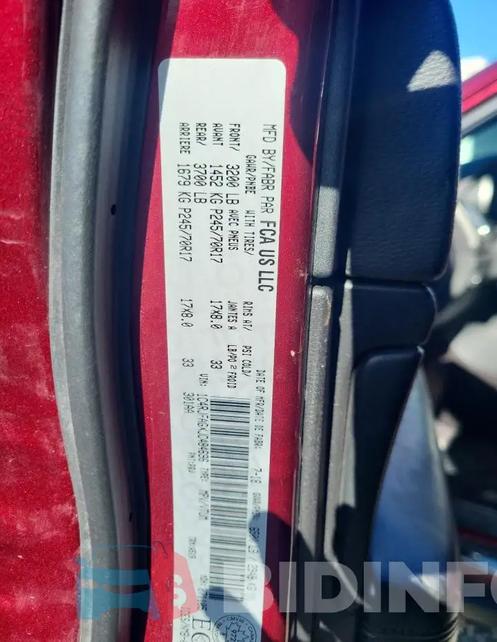 1C4RJFAGXJC484696 Photo# 13