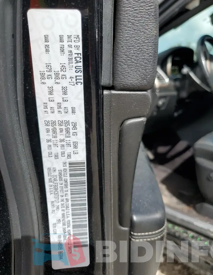 1C4RJFBG8HC873717 Photo# 12