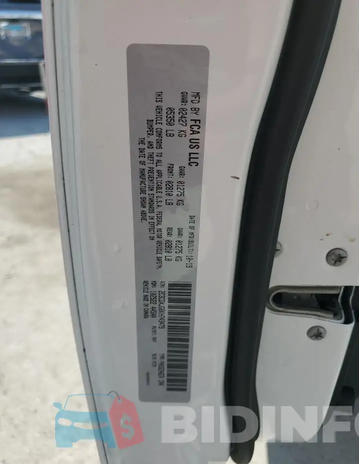 2C3CDXJG8KH743479 Photo# 13