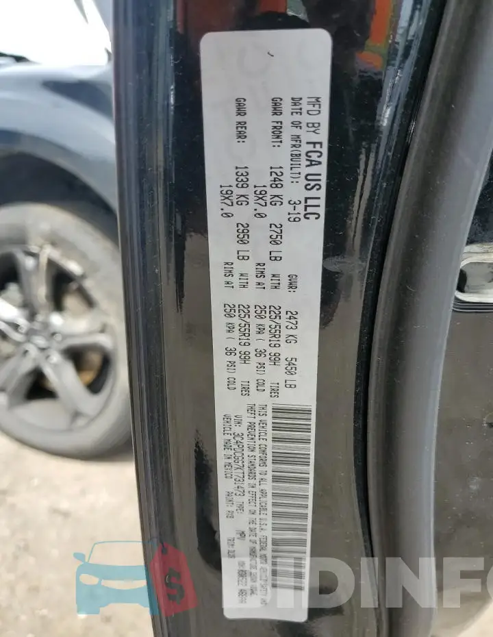 3C4PDCGG7KT731473 Photo# 14