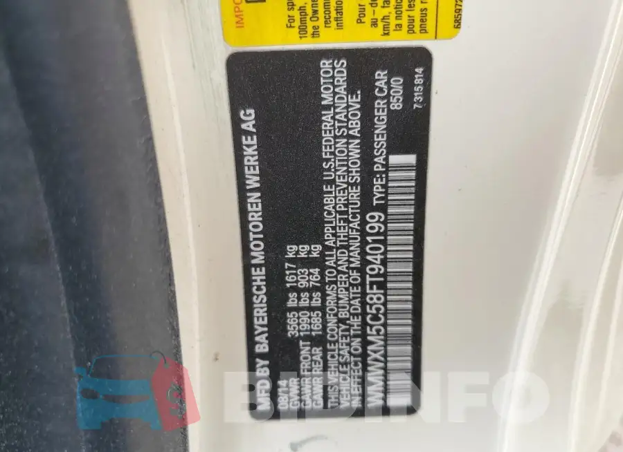 WMWXM5C58FT940199 Photo# 13