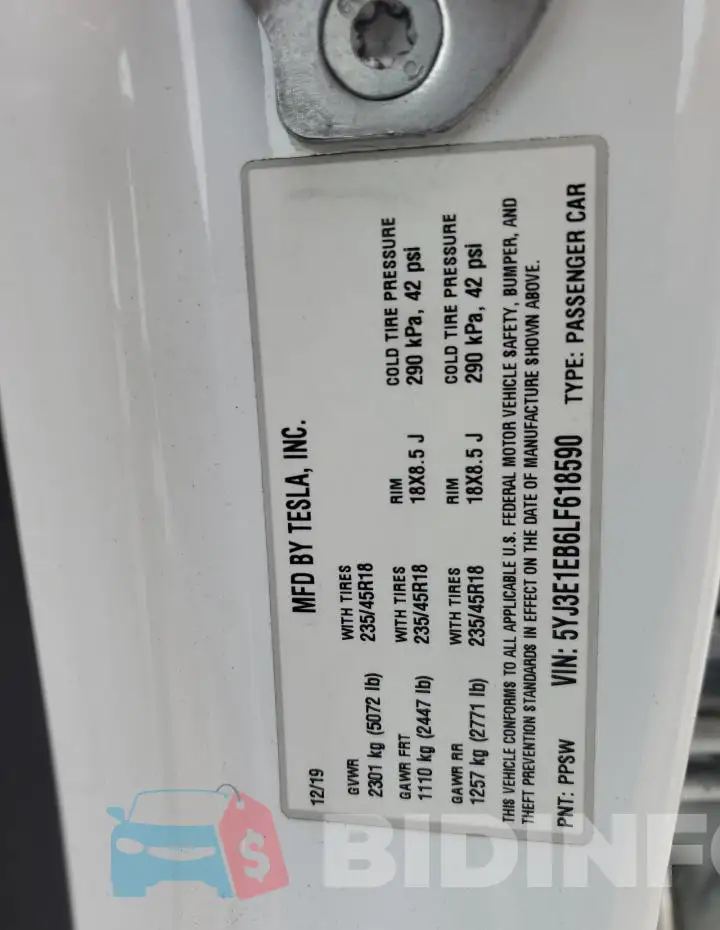 5YJ3E1EB6LF618590 Photo# 12