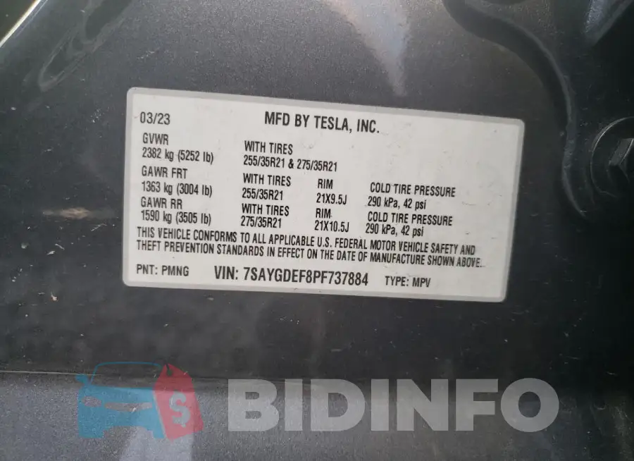 7SAYGDEF8PF737884 Photo# 12