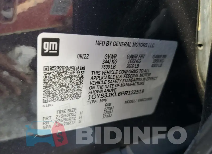 1GYS3JKL6PR122519 Photo# 14