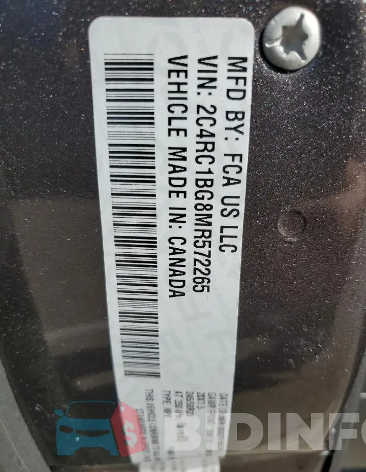 2C4RC1BG8MR572265 Photo# 13