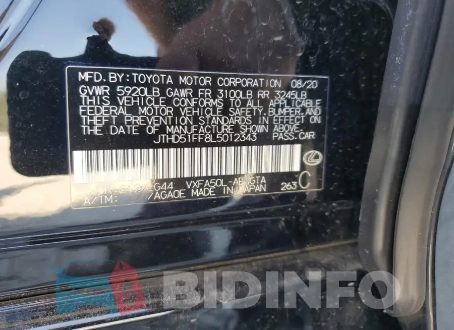 JTHD51FF8L5012343 Photo# 12
