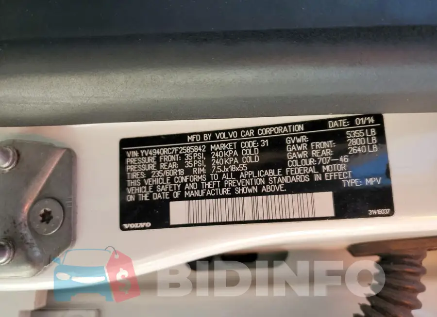 YV4940RC7F2585842 Photo# 14