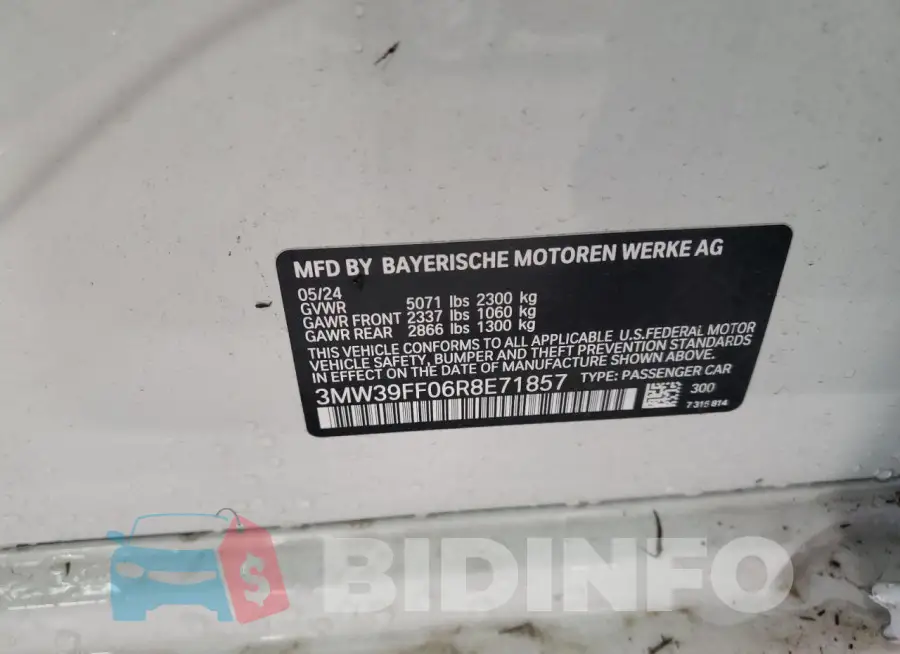 3MW39FF06R8E71857 Photo# 12