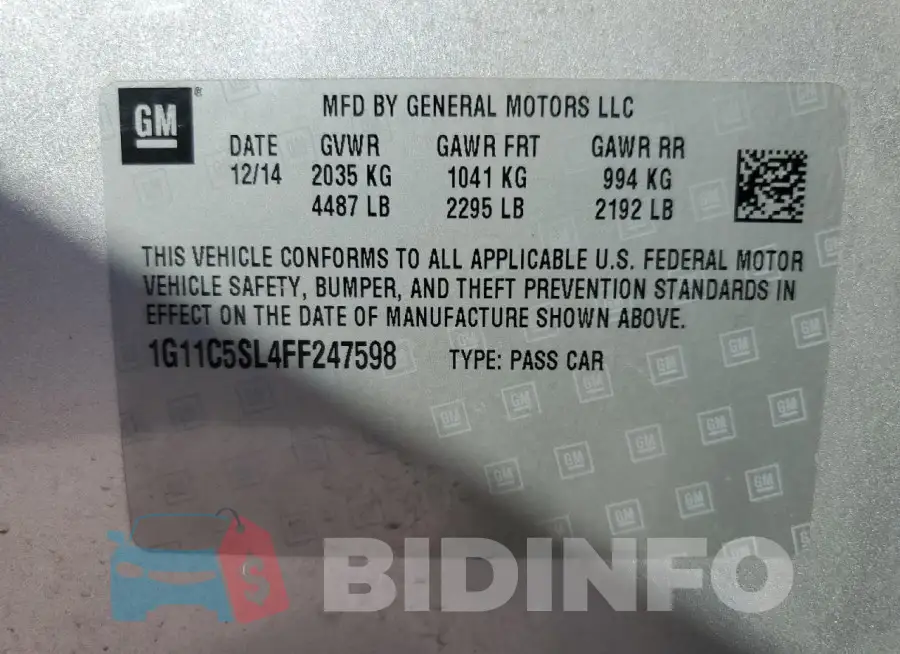 1G11C5SL4FF247598 Photo# 12