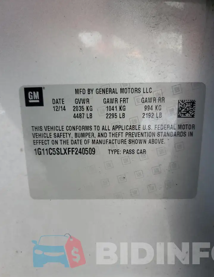 1G11C5SLXFF240509 Photo# 12