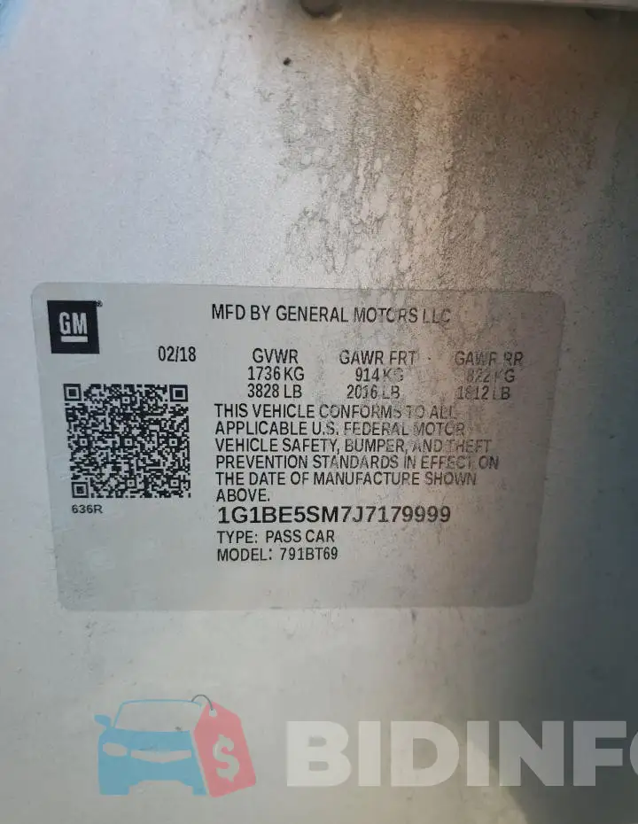 1G1BE5SM7J7179999 Photo# 12