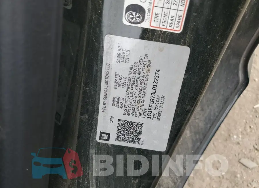 1G1FF1R73L0132374 Photo# 12