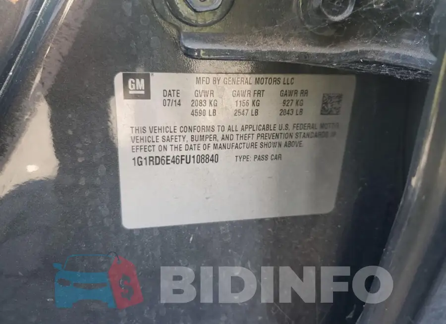 1G1RD6E46FU108840 Photo# 12