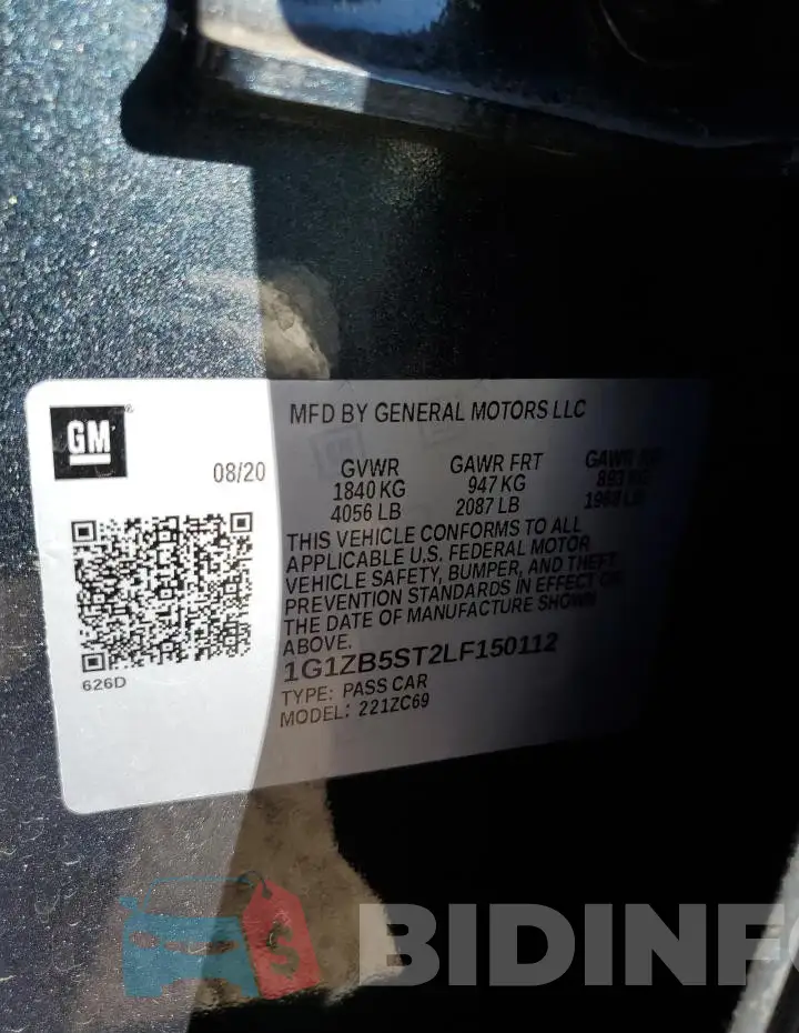 1G1ZB5ST2LF150112 Photo# 12