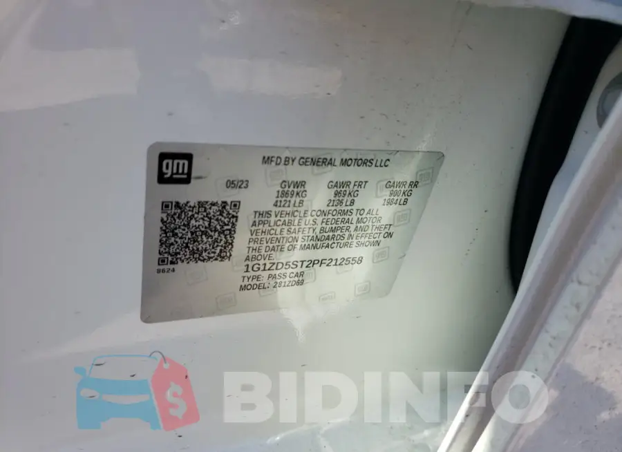 1G1ZD5ST2PF212558 Photo# 12