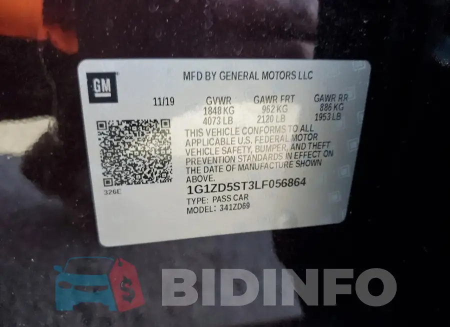 1G1ZD5ST3LF056864 Photo# 12