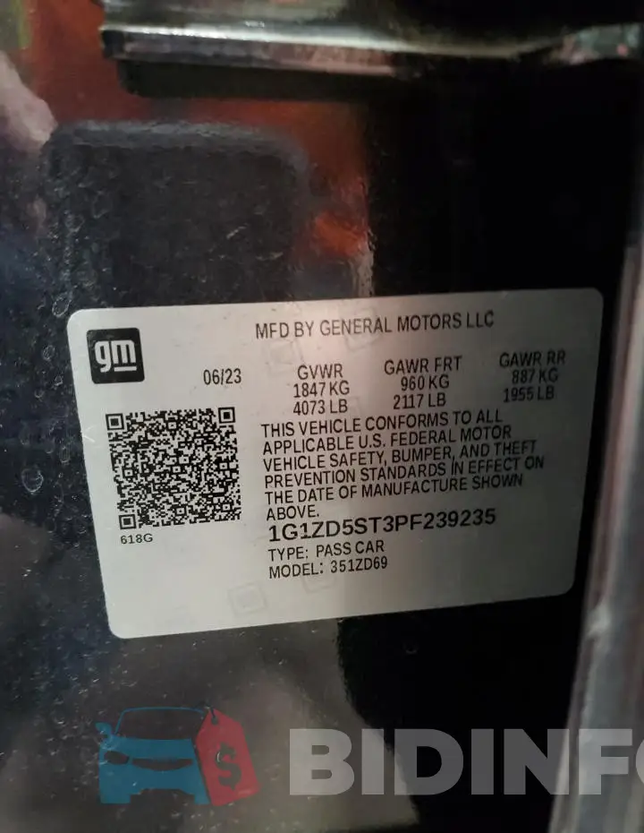 1G1ZD5ST3PF239235 Photo# 13
