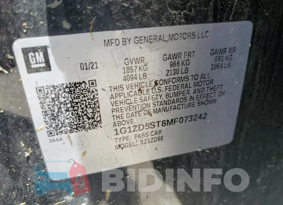 1G1ZD5ST8MF073242 Photo# 12