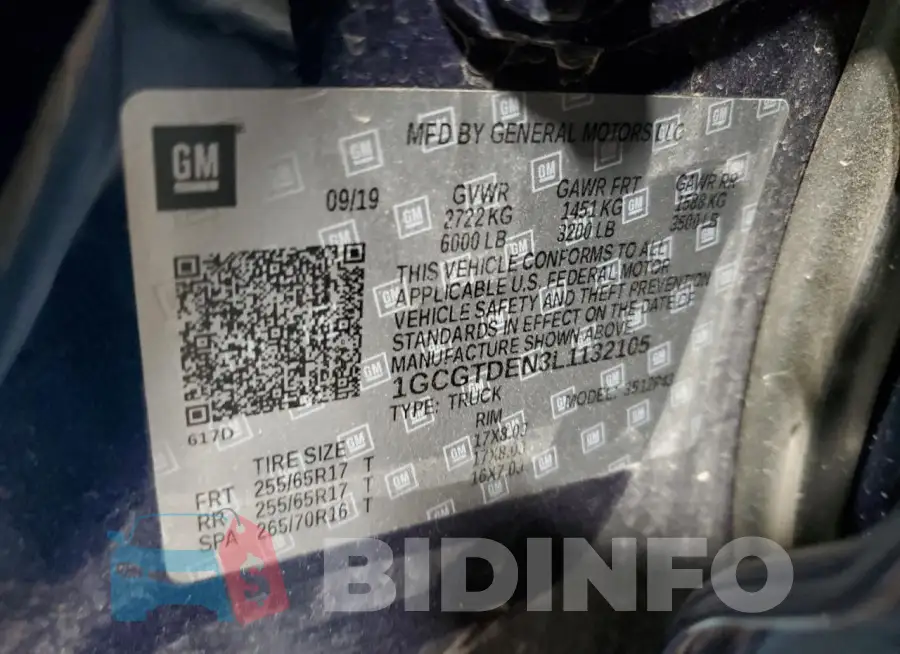 1GCGTDEN3L1132105 Photo# 12