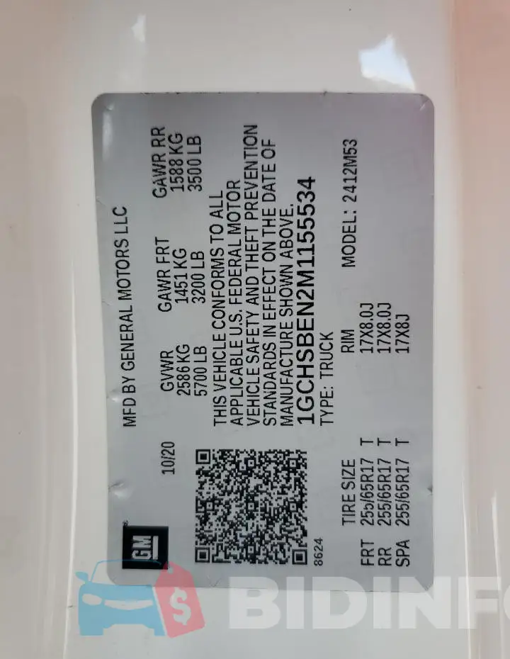 1GCHSBEN2M1155534 Photo# 12