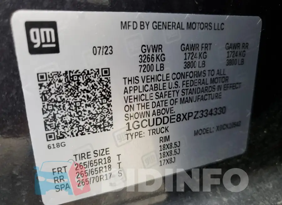 1GCUDDE8XPZ334330 Photo# 12