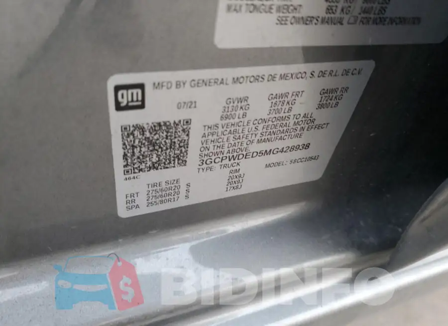 3GCPWDED5MG428938 Photo# 12