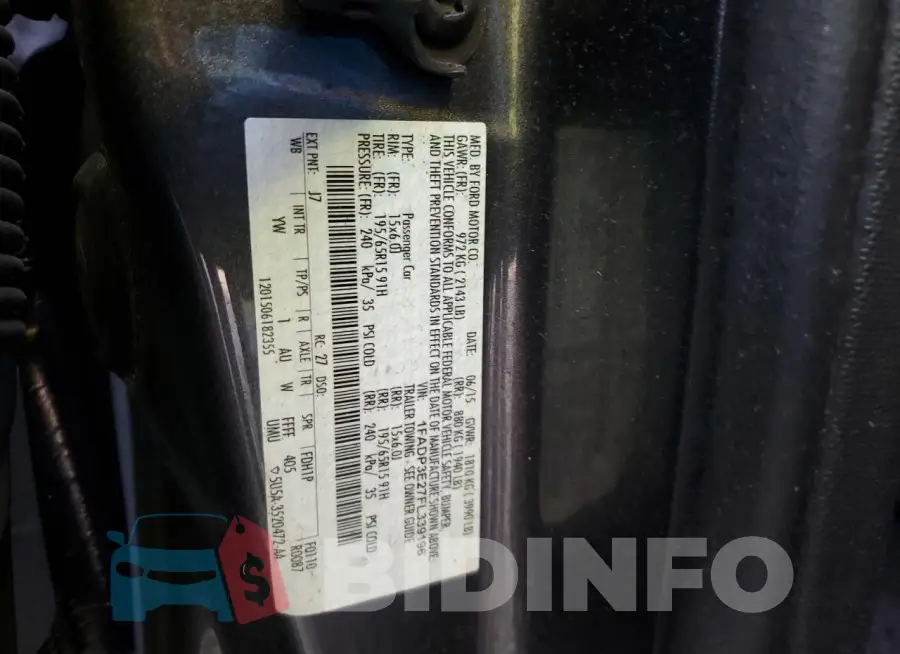 1FADP3E27FL339196 Photo# 12