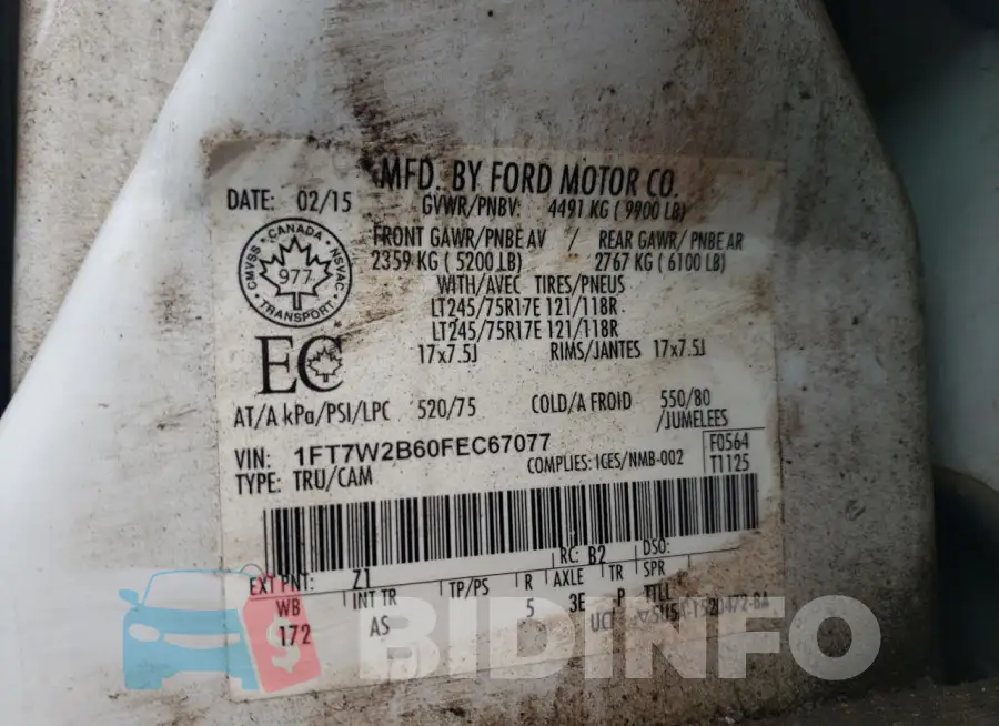 1FT7W2B60FEC67077 Photo# 13