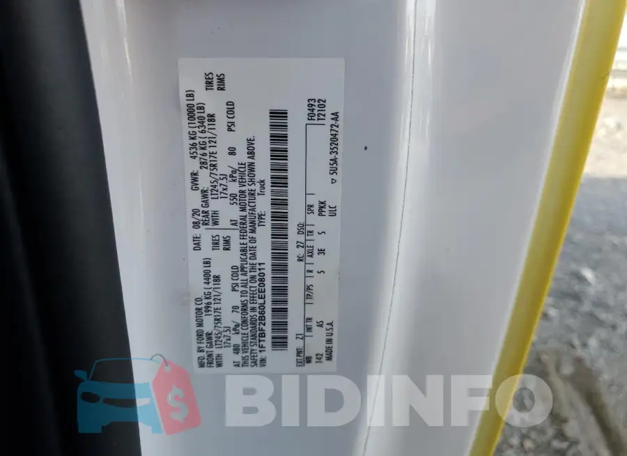 1FTBF2B60LEE08011 Photo# 12
