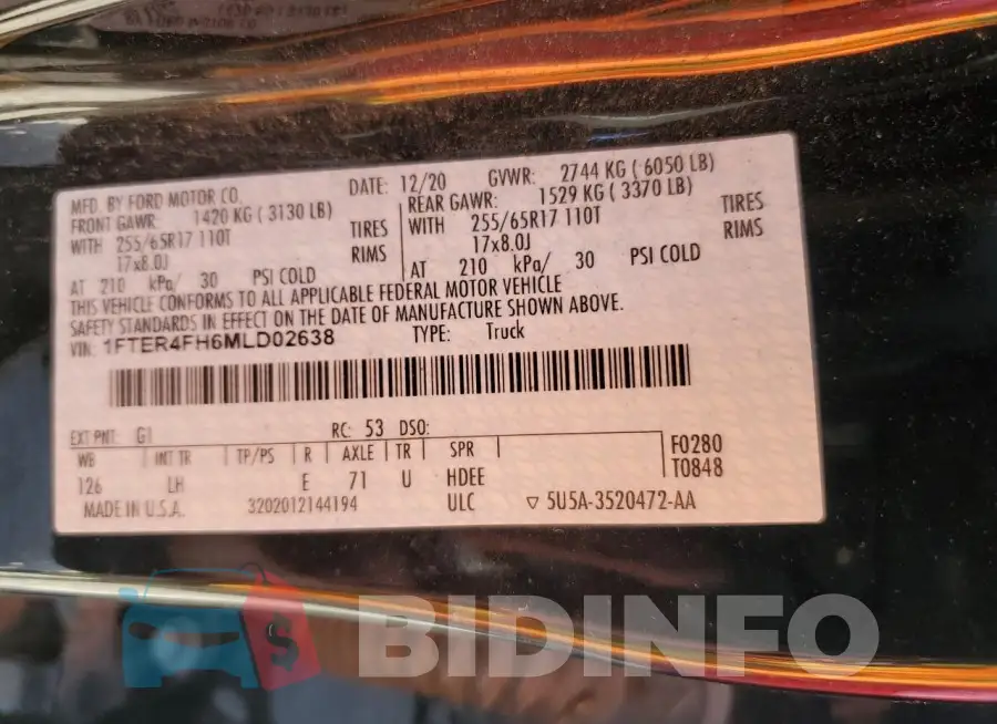 1FTER4FH6MLD02638 Photo# 13