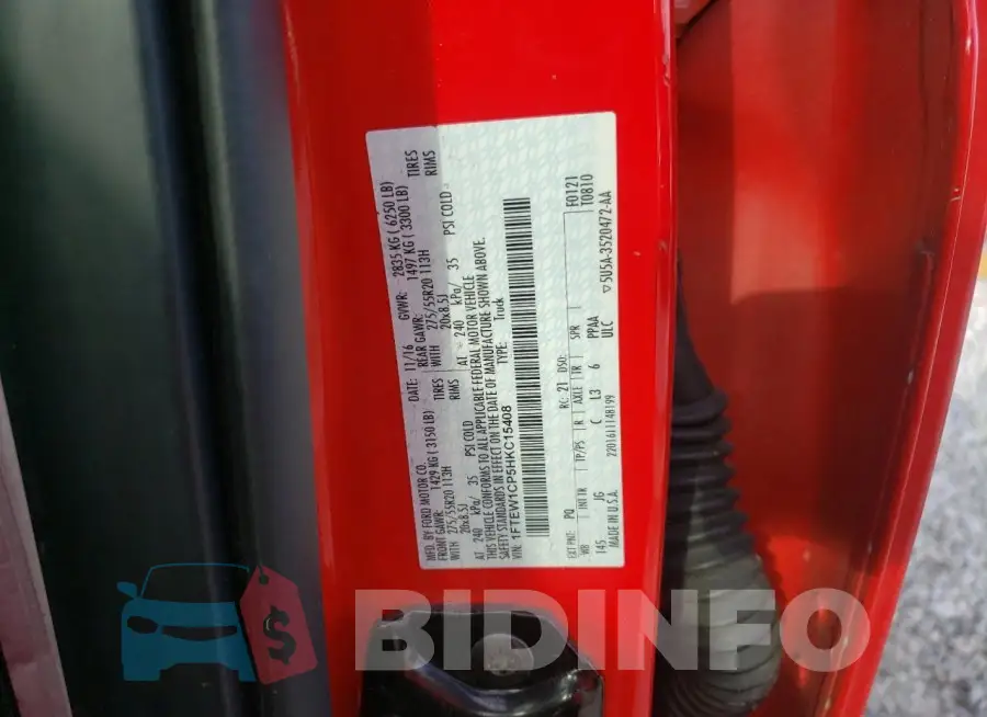 1FTEW1CP5HKC15408 Photo# 12