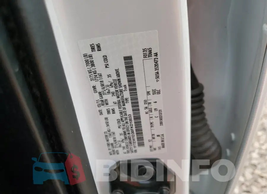 1FTEW1EG0FKD10033 Photo# 12