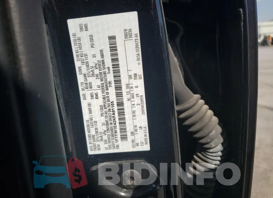 1FTFW1E42KFA91105 Photo# 12