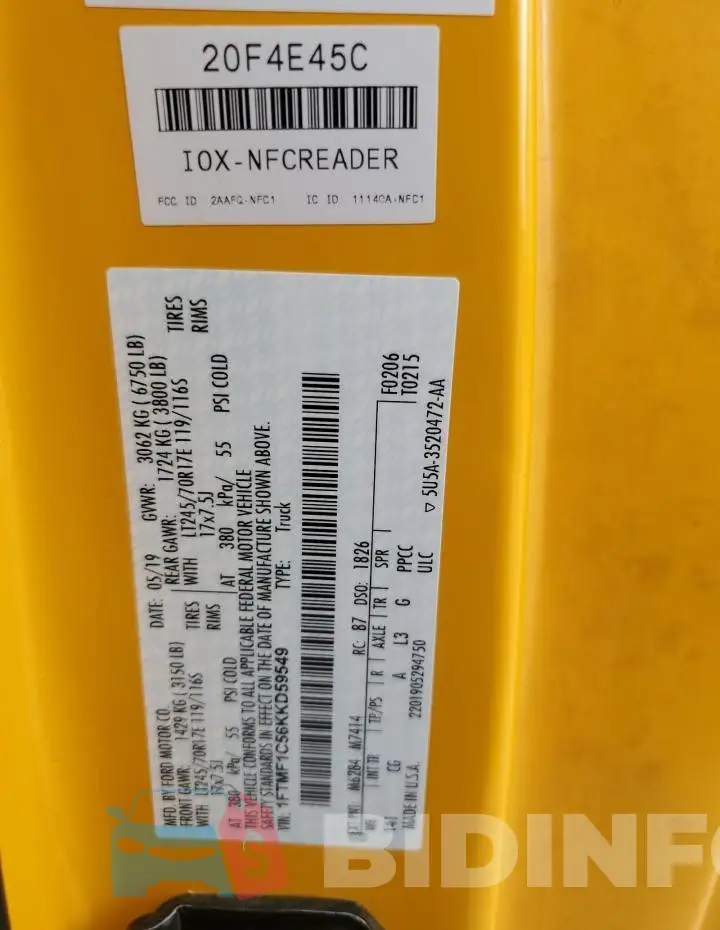 1FTMF1C56KKD59549 Photo# 12