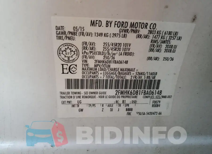 2FMHK6D81FBA06148 Photo# 13