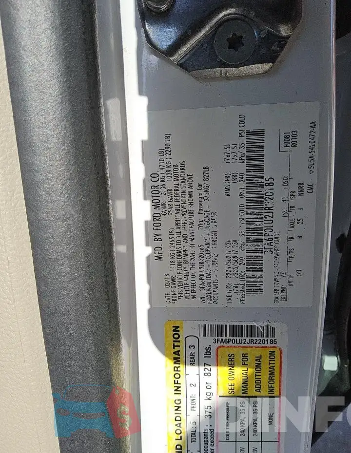 3FA6P0LU2JR220185 Photo# 12