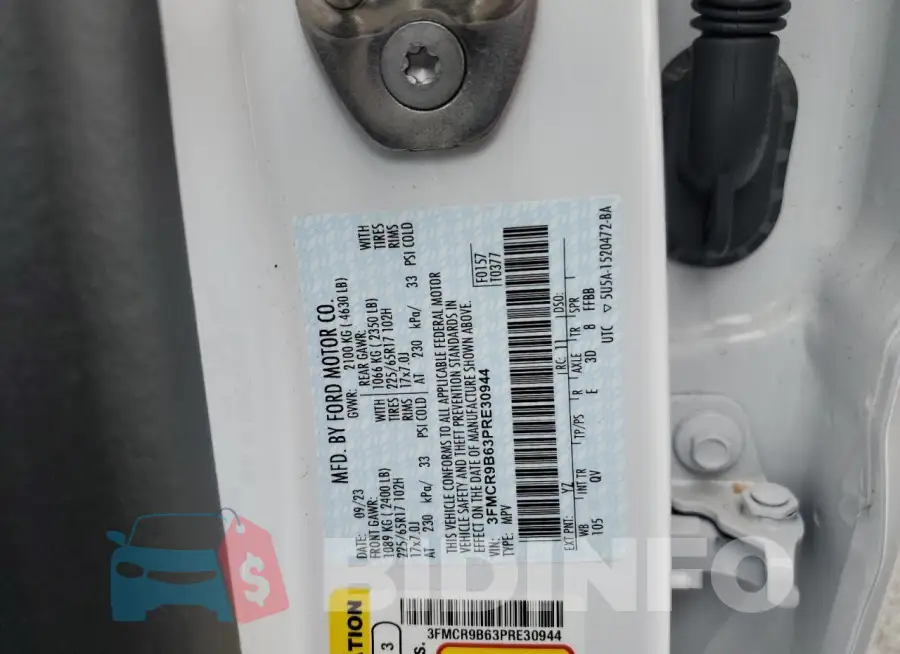 3FMCR9B63PRE30944 Photo# 13