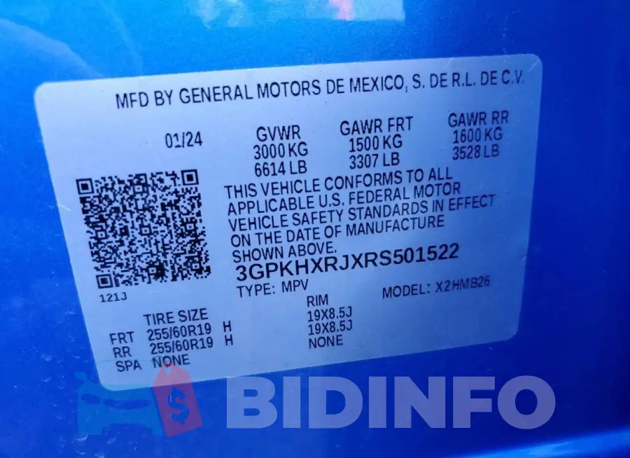 3GPKHXRJXRS501522 Photo# 13