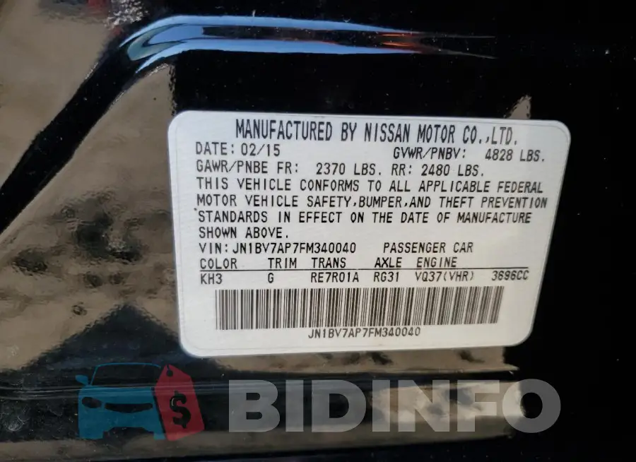 JN1BV7AP7FM340040 Photo# 12
