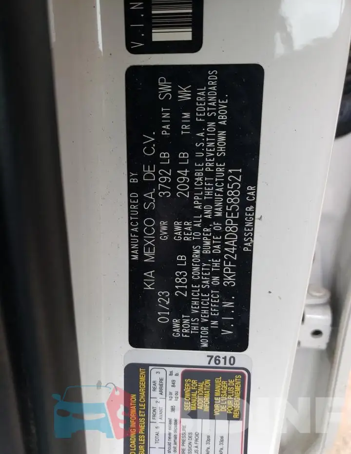 3KPF24AD8PE588521 Photo# 12