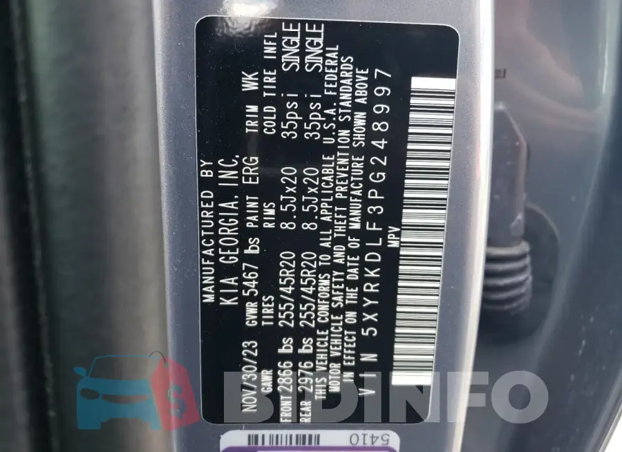 5XYRKDLF3PG248997 Photo# 13