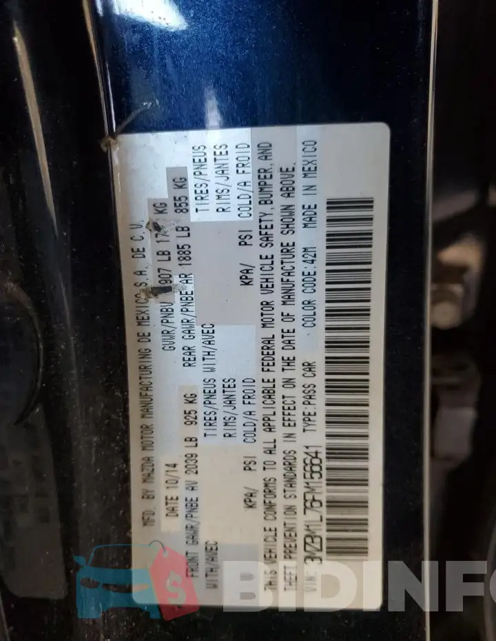 3MZBM1L76FM156641 Photo# 13
